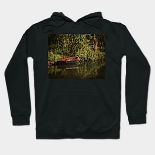 Dinghy On The Oxford Canal Hoodie